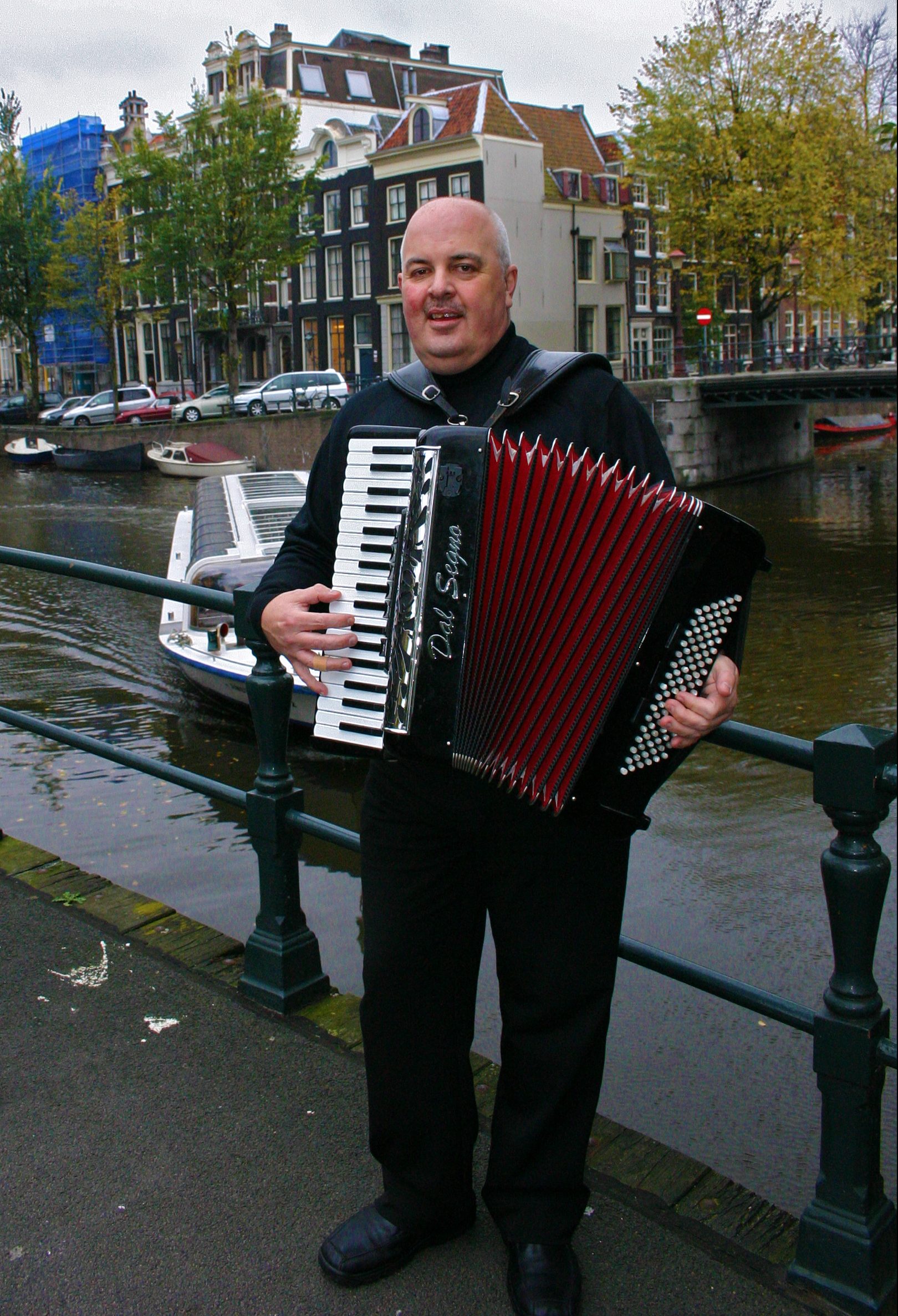 Accordeonist René Trok Amsterdam