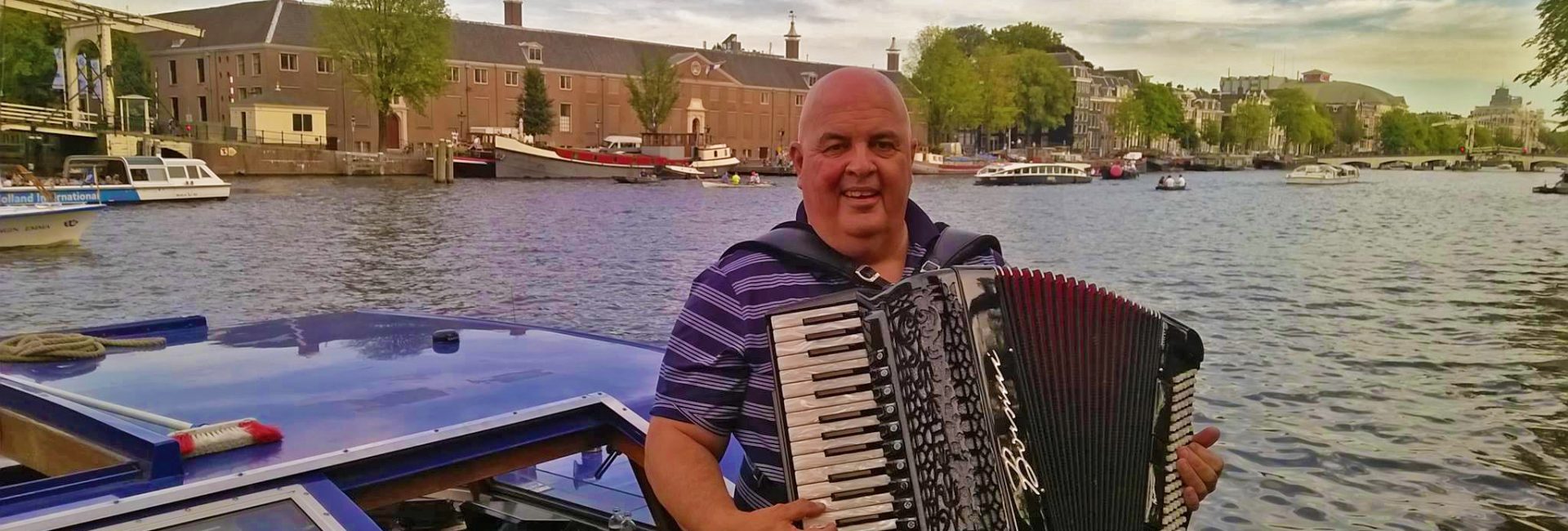 Accordeonist René Trok Amsterdam